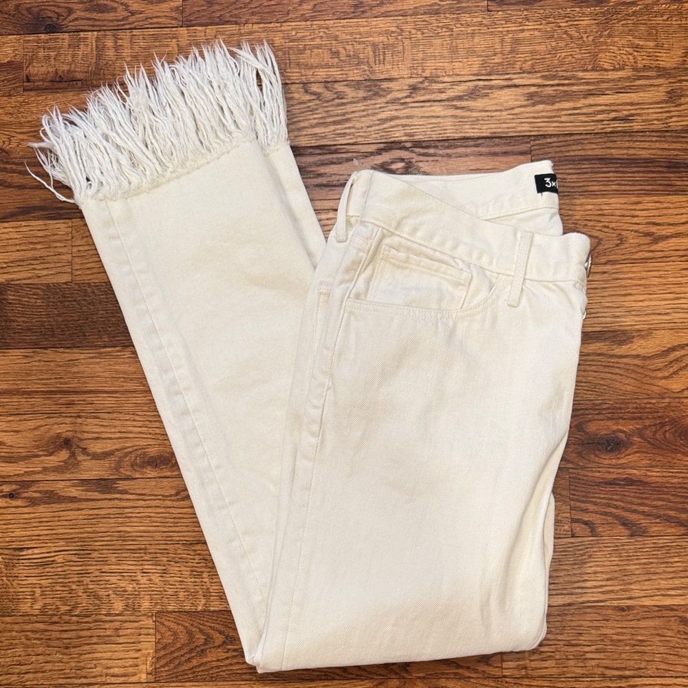 Fringe Hem 3x1 Women's Jeans